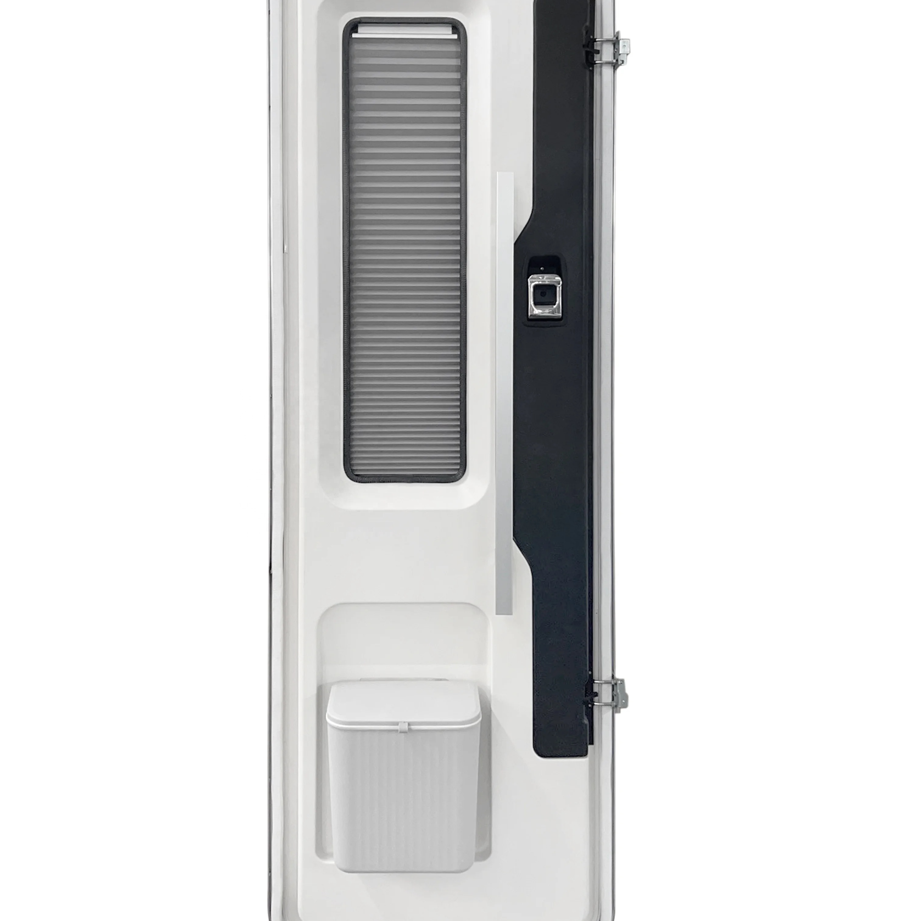 Glass Door Hinge - European Style White Aluminum Alloy 4R90