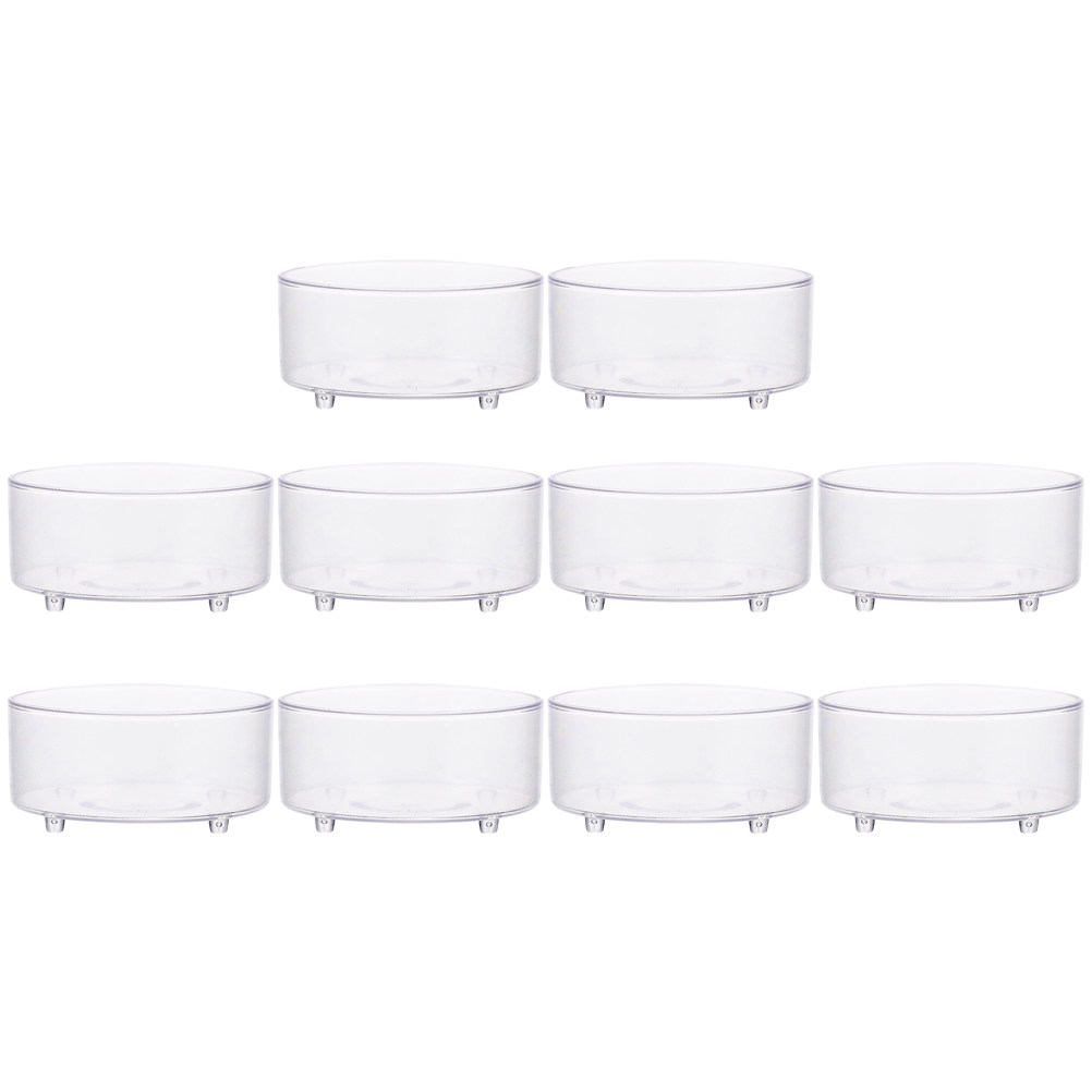 10Pcs Acrylic Reptile Food Dis - Water Dish Reptile 评论和价格