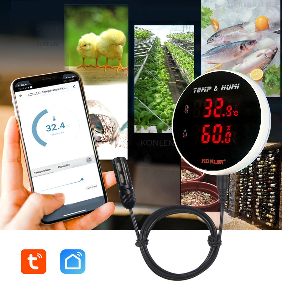Tuya WIFI Temperature Humidity - Digital Hygrometer Probe 评论和价格
