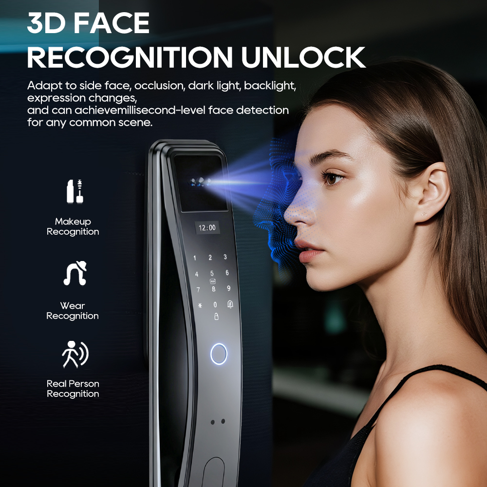 SANKESONG Tuya Smart 3D Face D - Glass Door Hinge 评论和价格