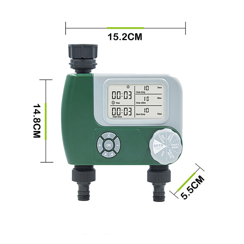 Electronic Garden Hose Water T - Timer Dual Outlet 评论和价格
