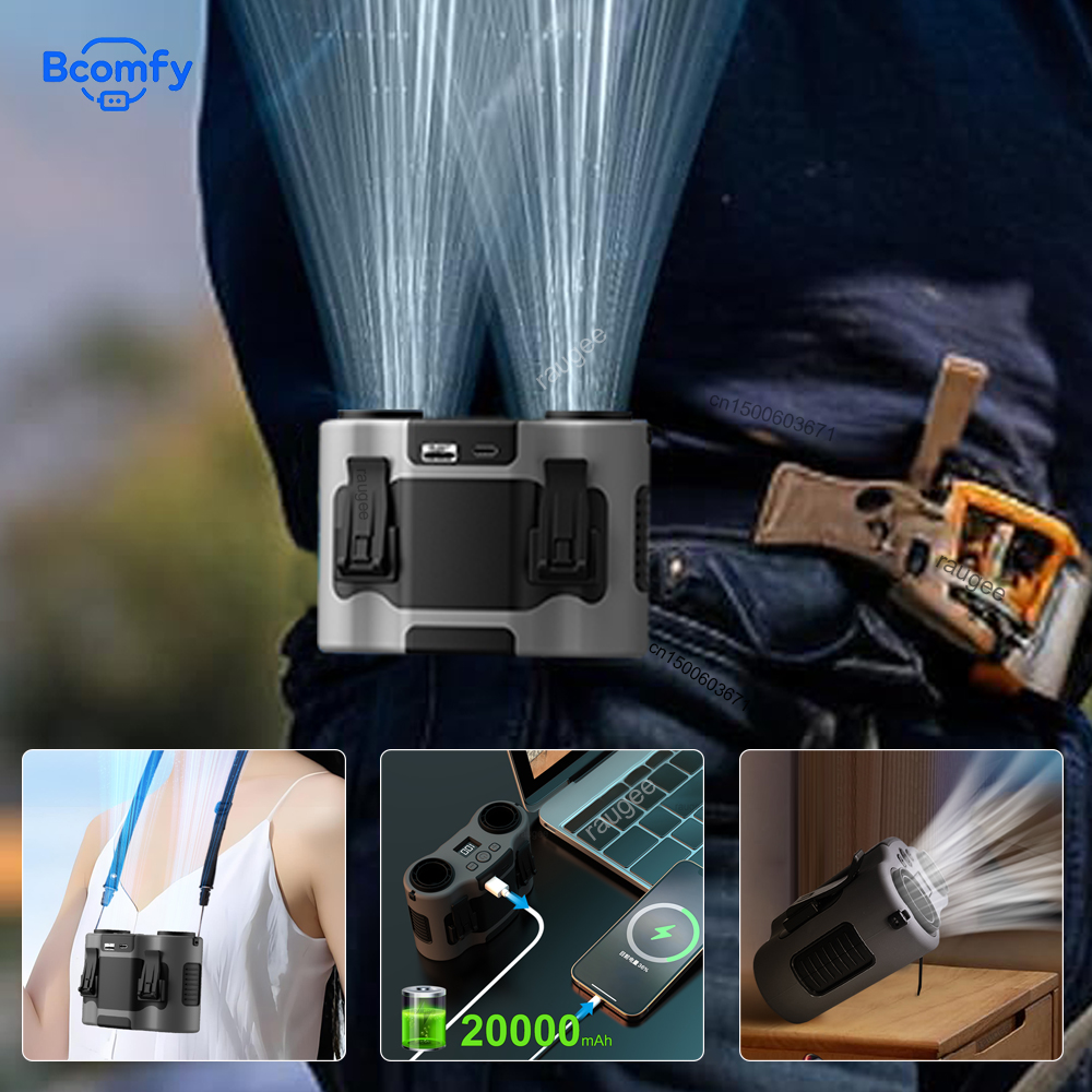 20000mAh Waist Fan Portable Ou - Timer Dual Outlet 评论和价格