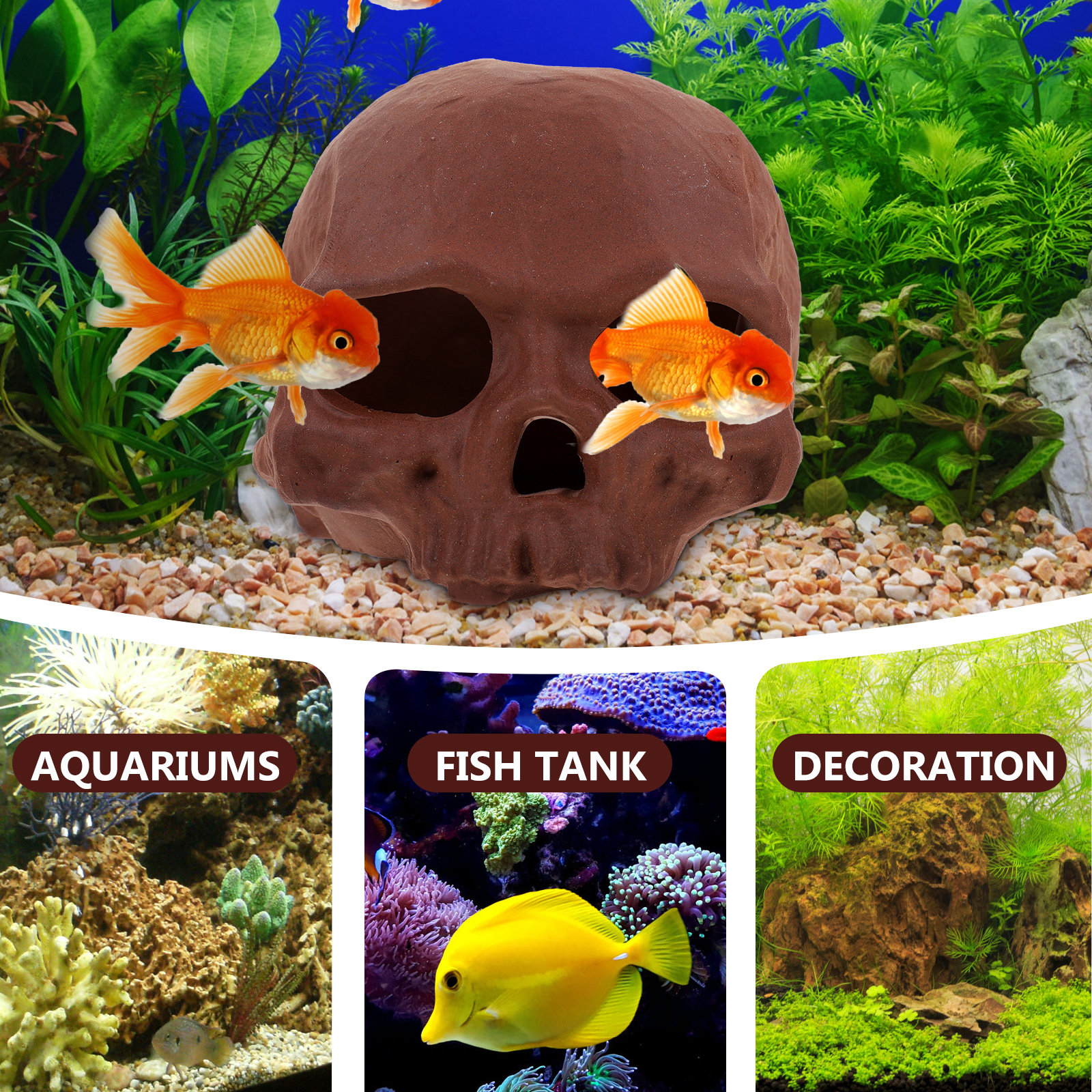 Ceramic Fish Tank Decoration S - Hide Cave Ceramic 评论和价格