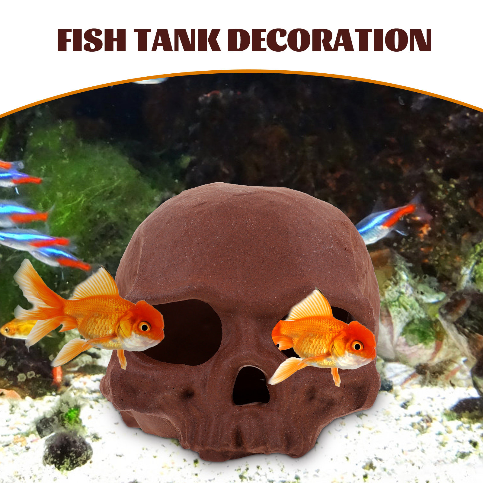 Ceramic Fish Tank Decoration S - Hide Cave Ceramic 评论和价格