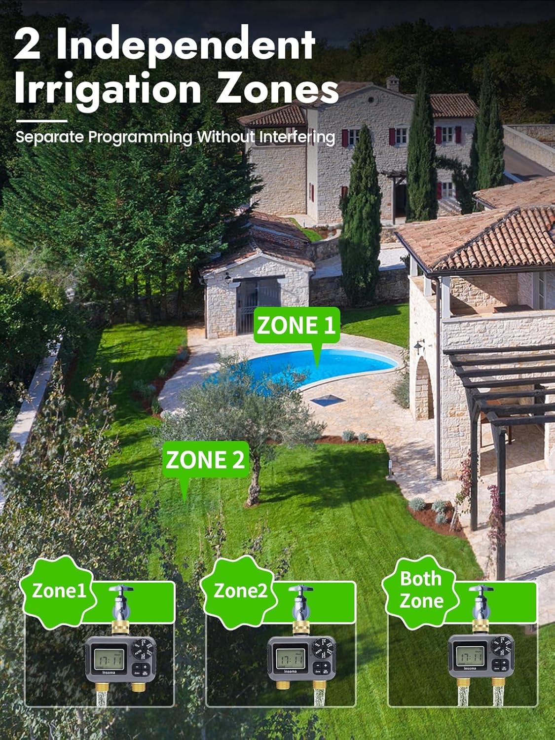 Dual Outlets Smart Irrigation  - Timer Dual Outlet 评论和价格
