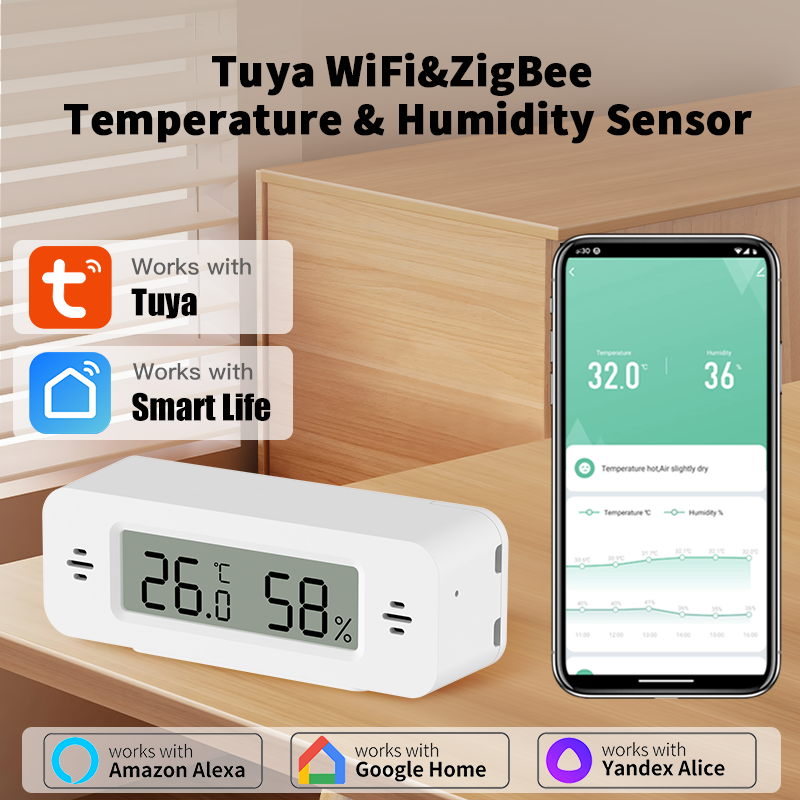 Tuya WiFi/Zigbee Temperature H - Digital Hygrometer Probe 评论和价格