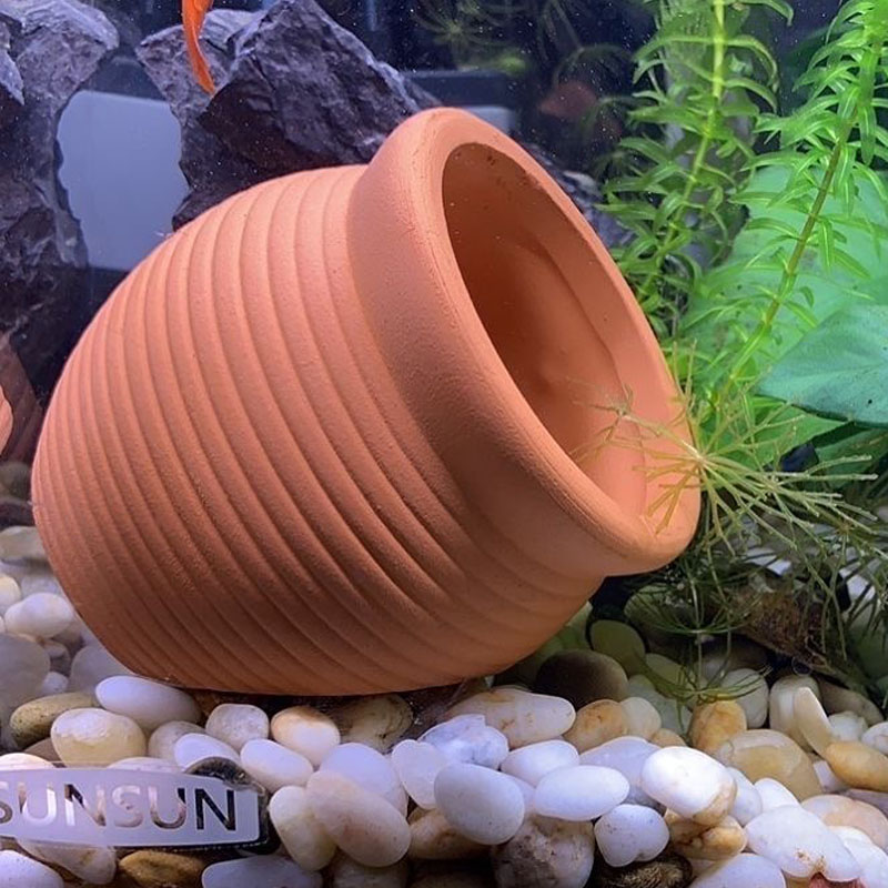 Ceramics Jar Fish Tank Decorat - Hide Cave Ceramic 评论和价格