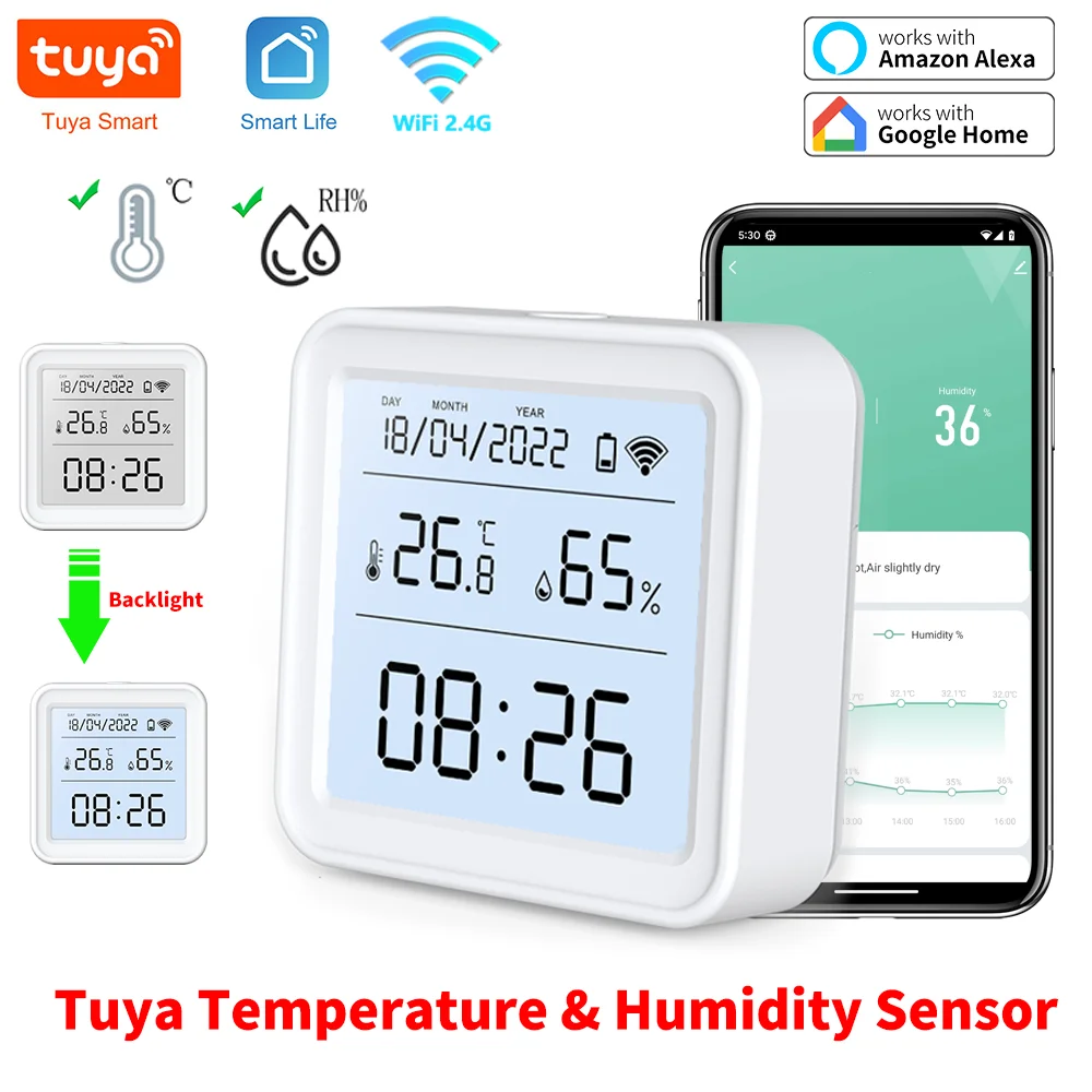 Tuya New WiFi Temperature Humi - Digital Hygrometer Probe 评论和价格