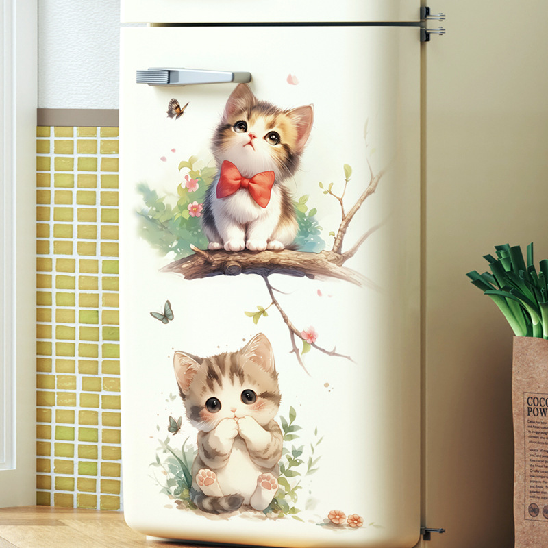 Kawaii Pastel Cat & Butterfly  - Pvc Panel Background 评论和价格