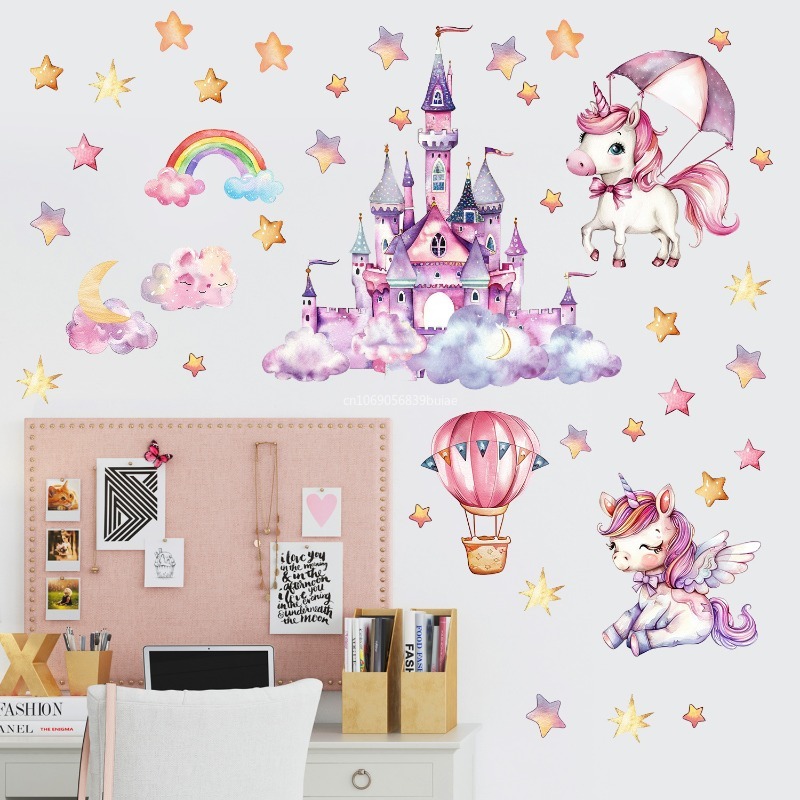 Unicorn Stars Luminous Wall St - Pvc Panel Background 评论和价格