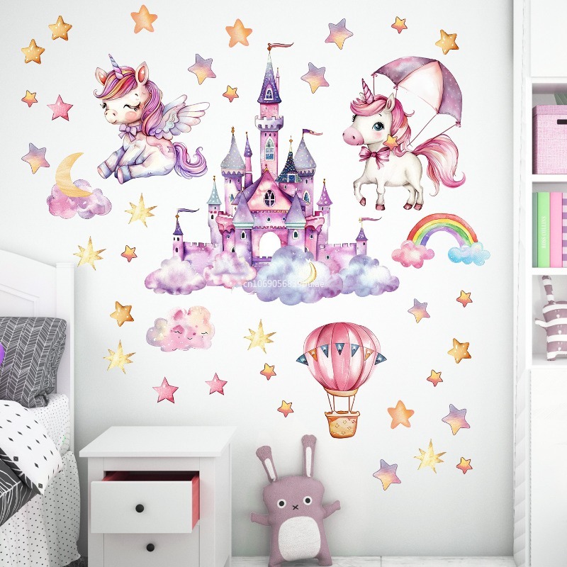 Unicorn Stars Luminous Wall St - Pvc Panel Background 评论和价格