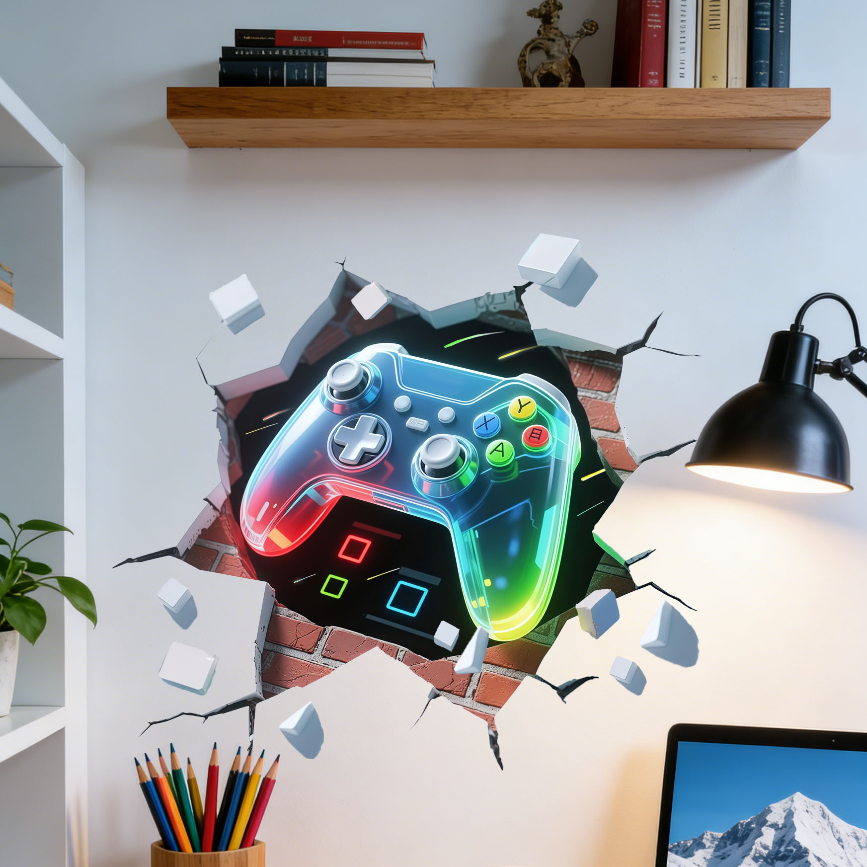 Game Controller Decal for Boys - Pvc Panel Background 评论和价格