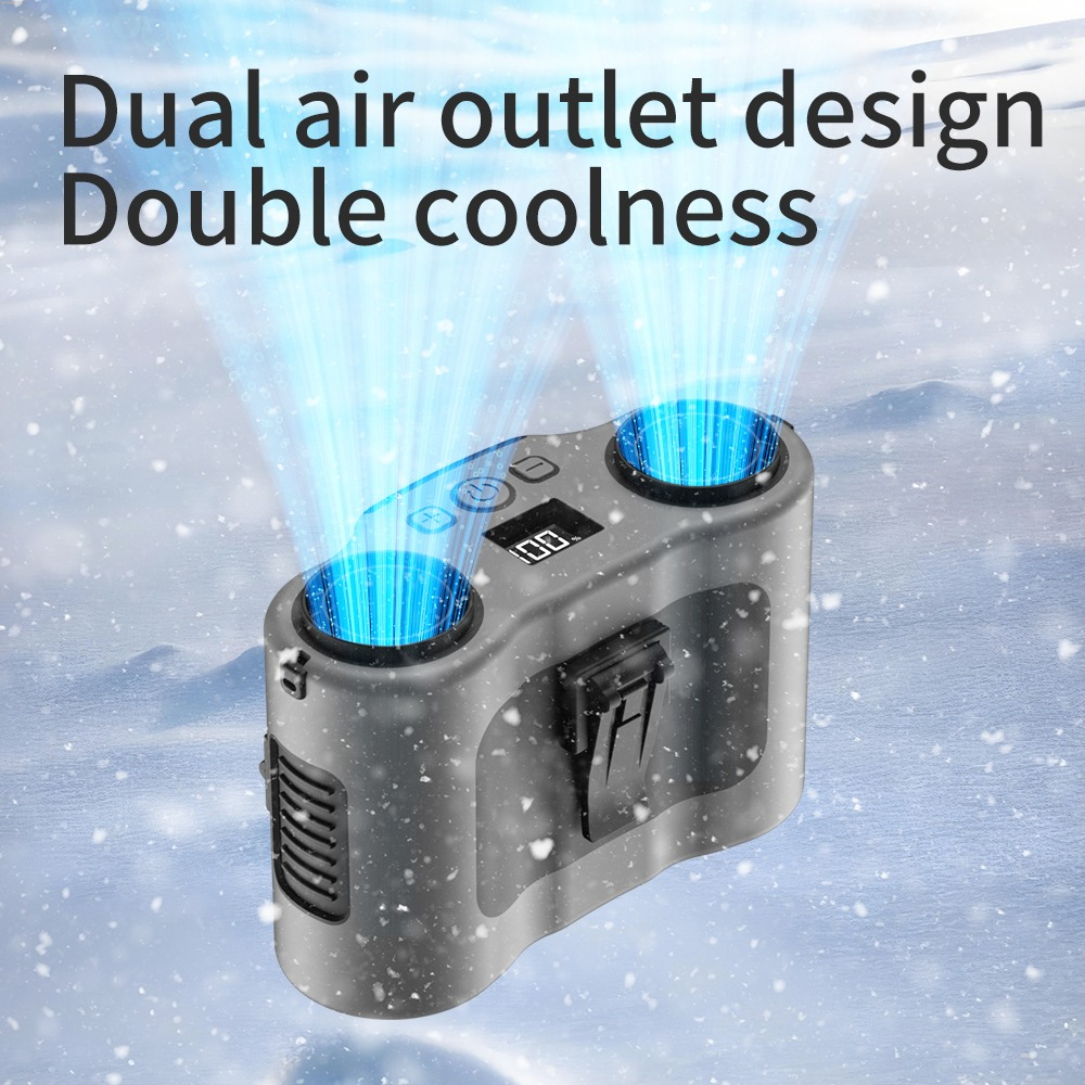 Portable Waist Clip Fan 5-spee - Timer Dual Outlet 评论和价格