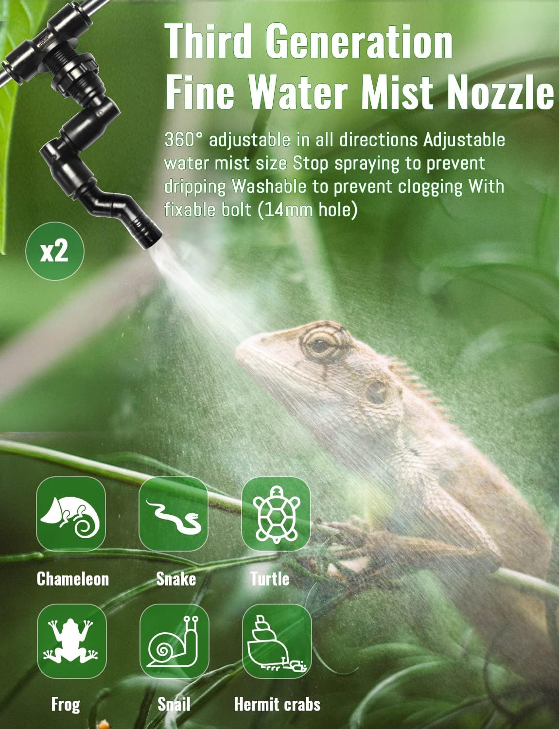 Automatic Rainforest Timing Sp - Misting Nozzle Reptile 评论和价格