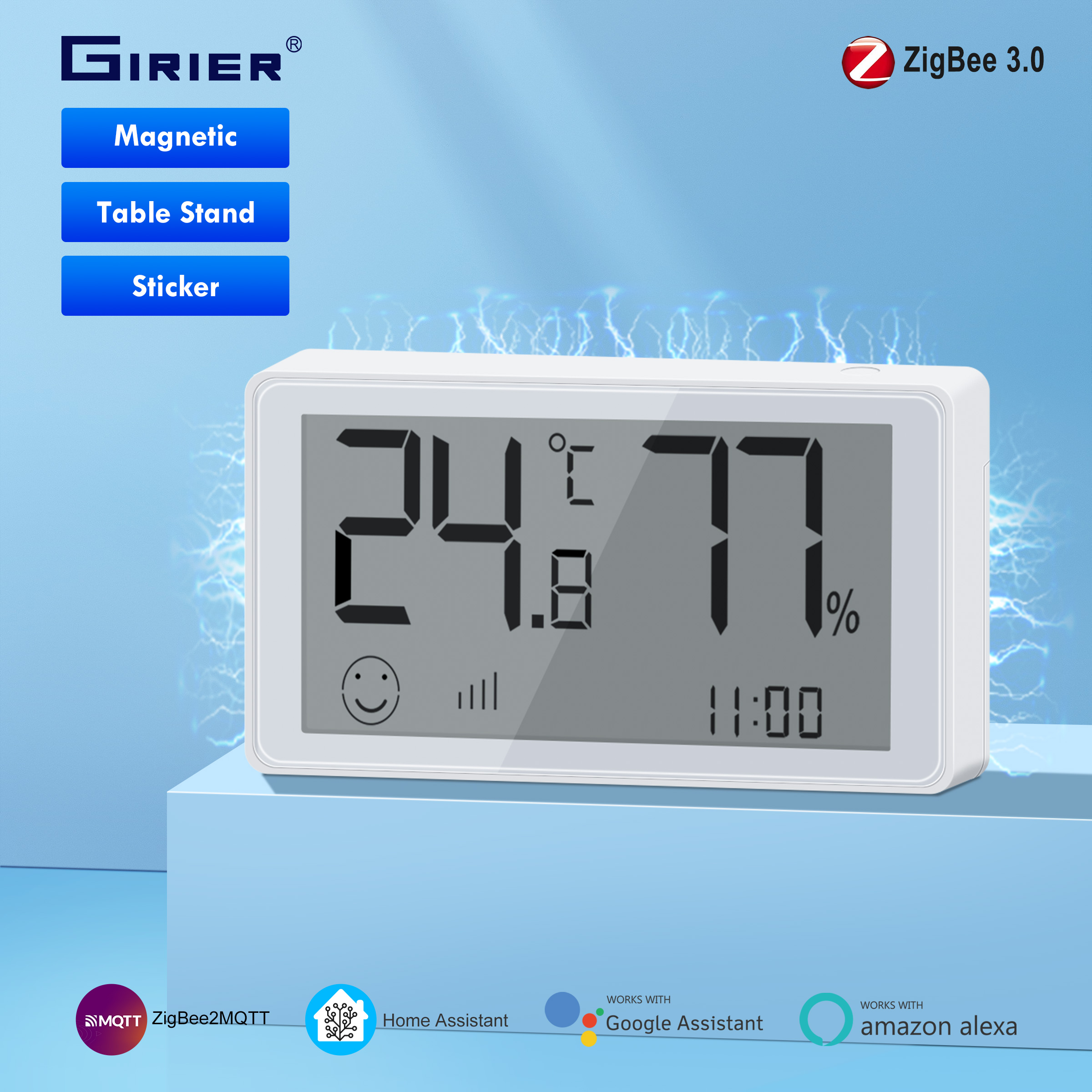 GIRIER ZigBee 3.0 Smart Temper - Digital Hygrometer Probe 评论和价格