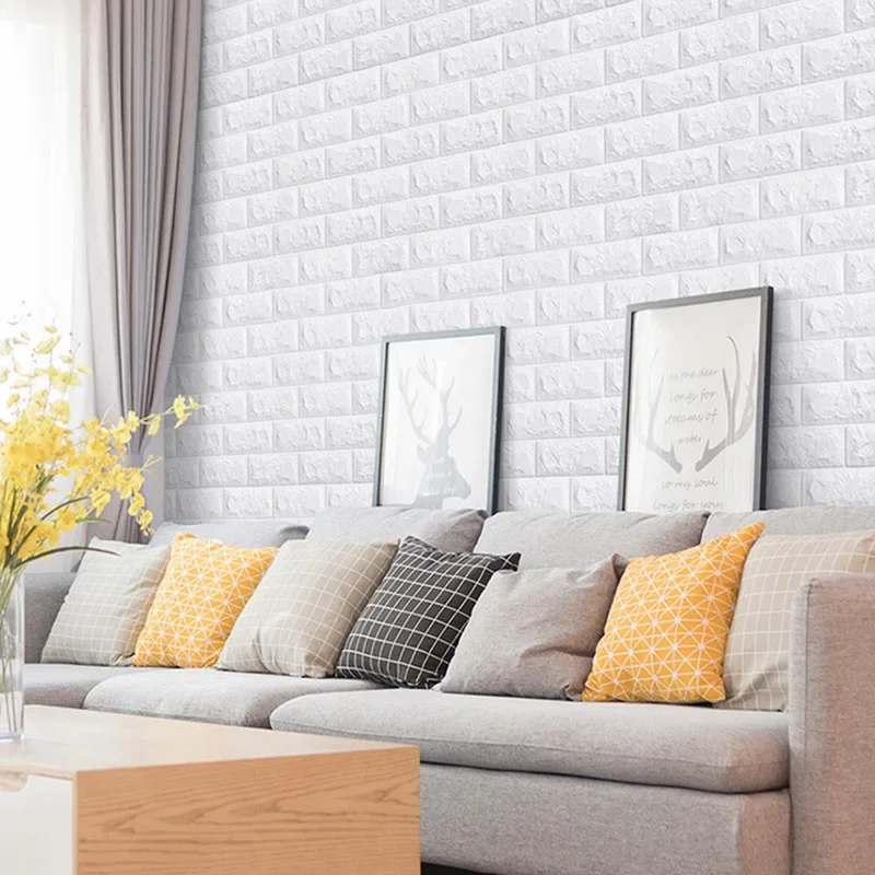 70cmx1/3/5/10M 3D Foam Brick W - Pvc Panel Background 评论和价格