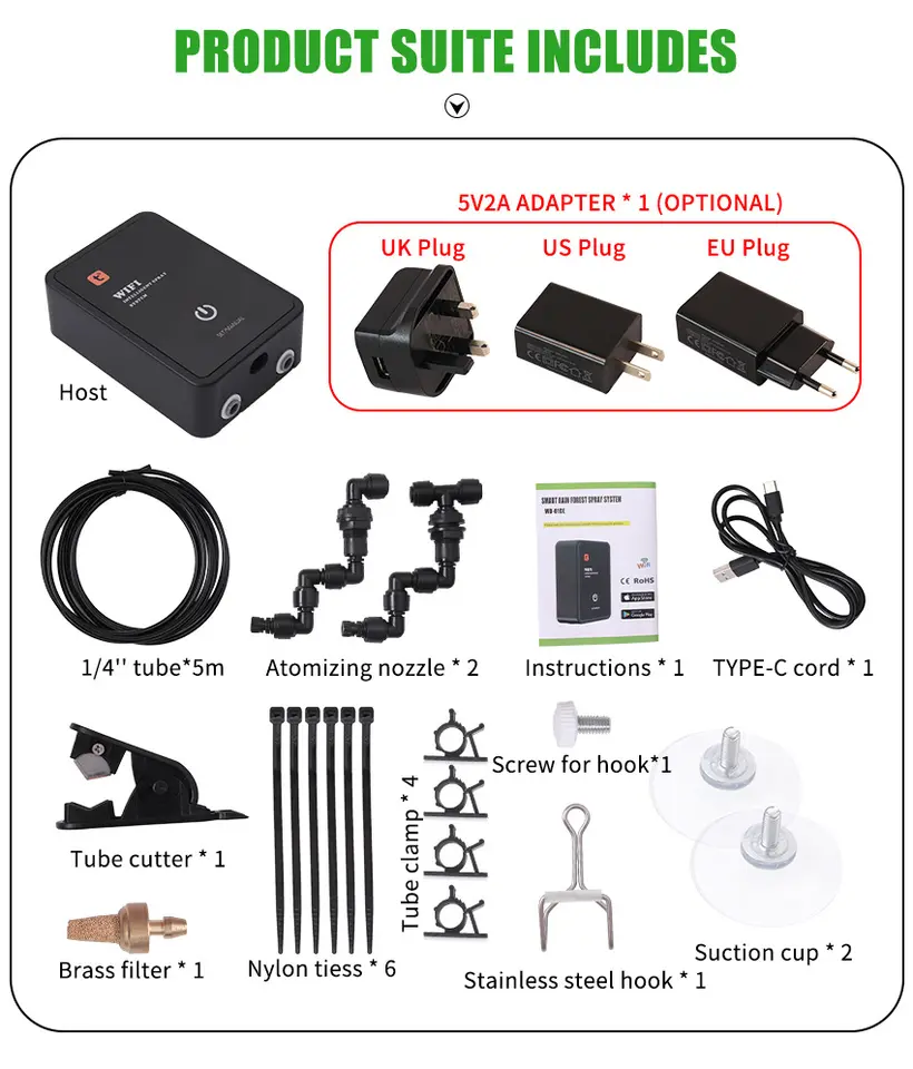 Smart WiFi Reptile Misting Sys - Misting Nozzle Reptile 评论和价格