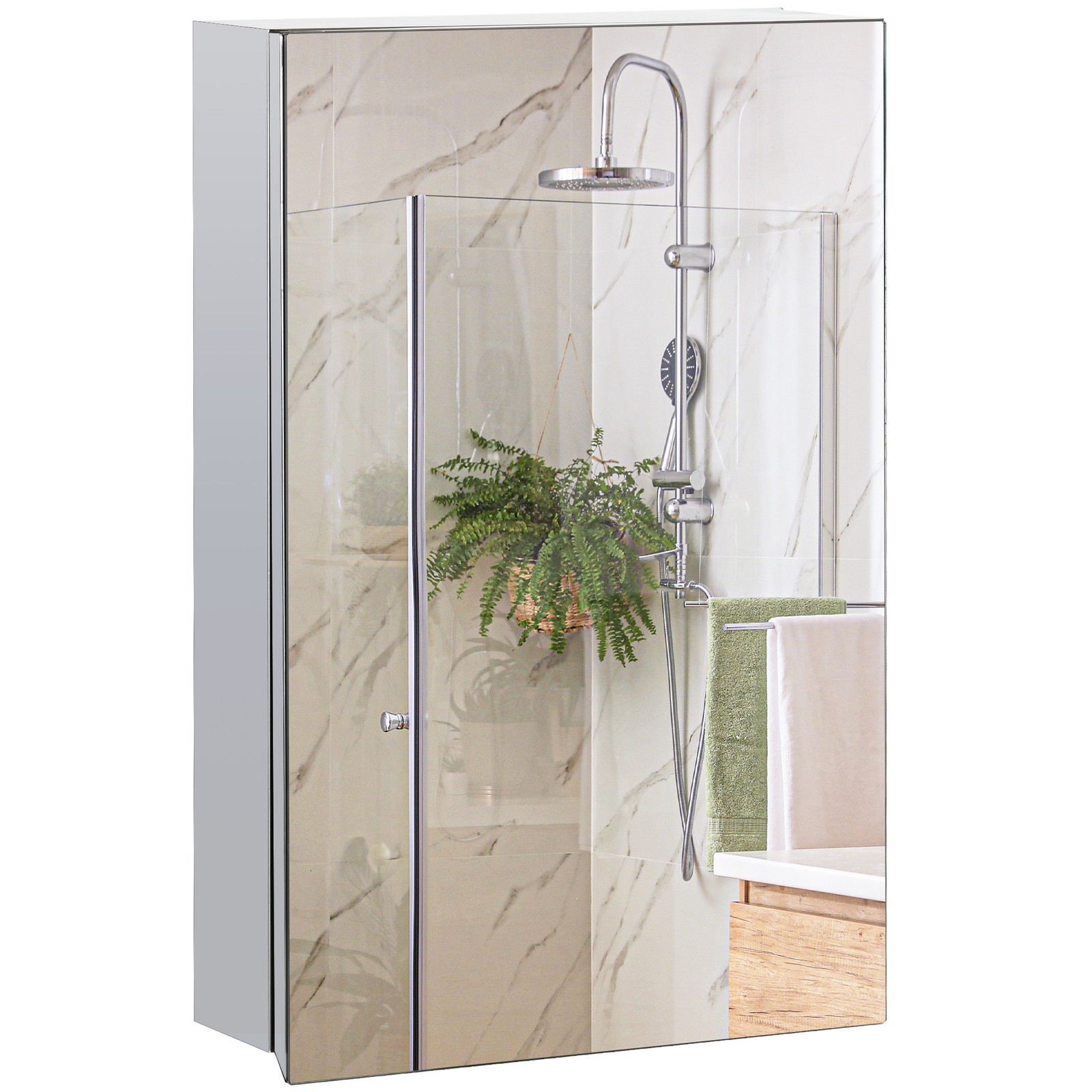 Bathroom Cabinet Wall Mounted  - Glass Door Hinge 评论和价格
