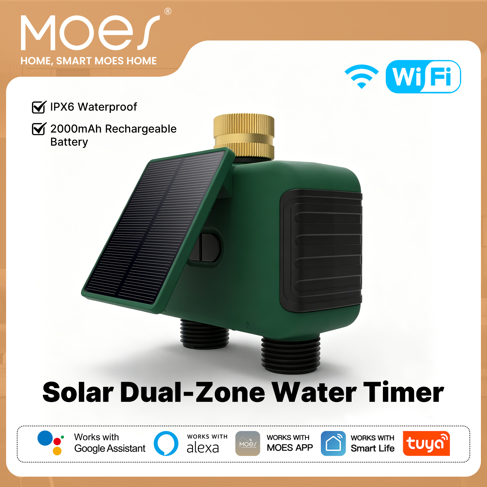 MOES Tuya WiFi Smart Solar Dua - Timer Dual Outlet 评论和价格