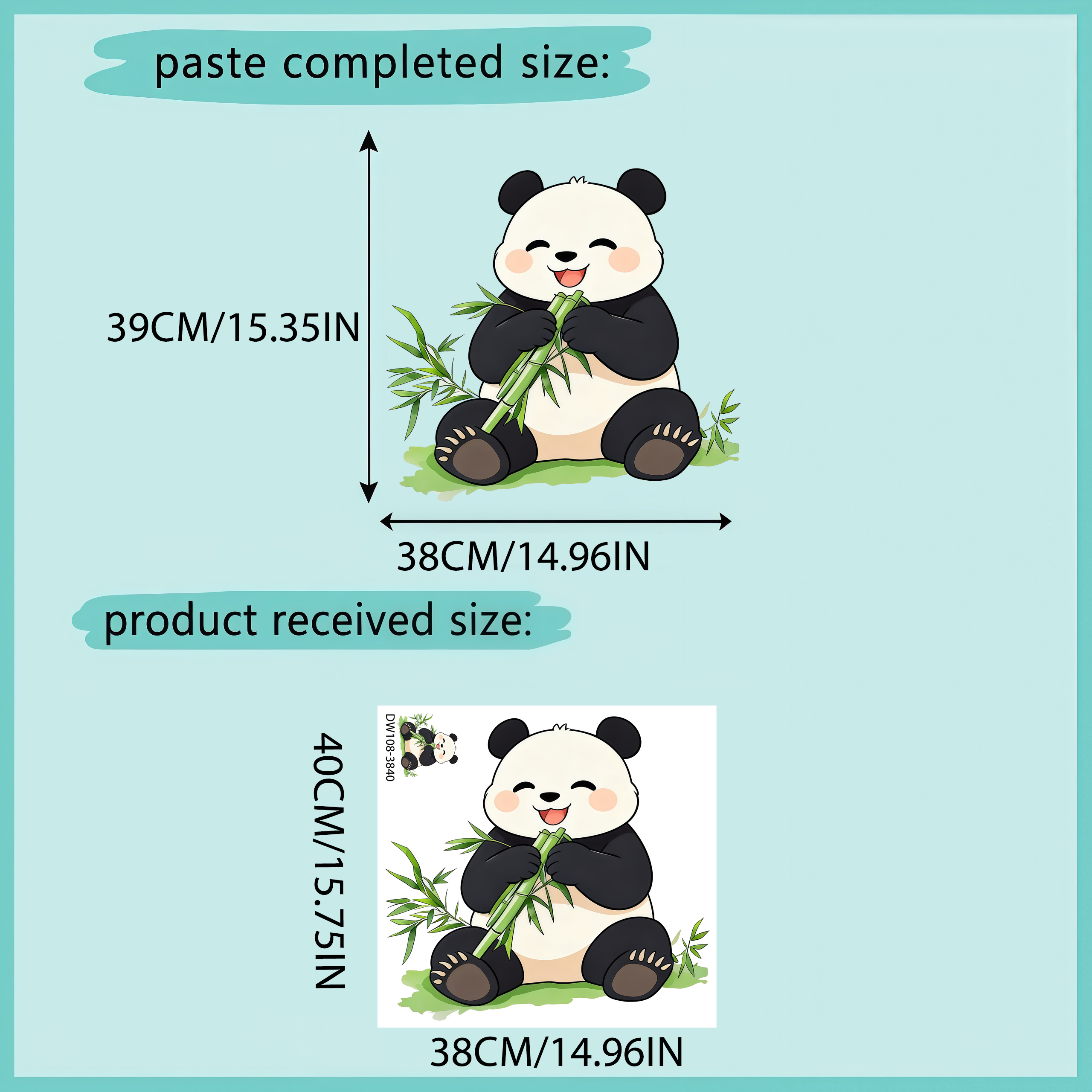 Bamboo And Panda Wall Decals S - Pvc Panel Background 评论和价格