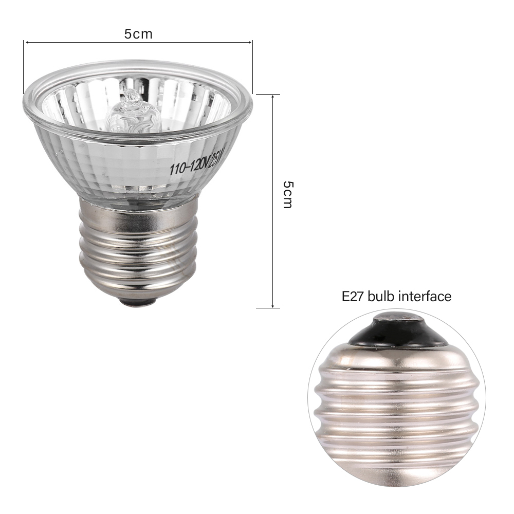 25W Halogen Heat Lamp UVA UVB  - Basking Bulb Halogen 评论和价格