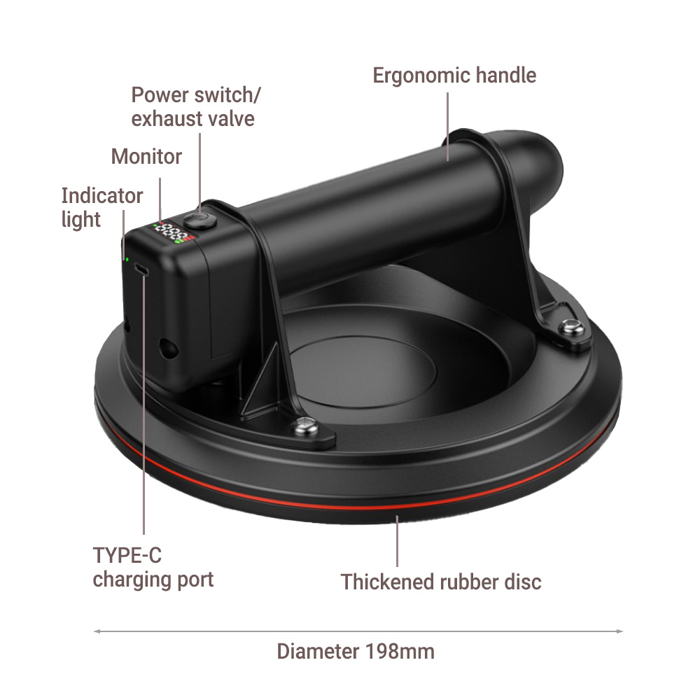 Electric Vacuum Suction Cup 8  - Ceramic Tile Floor 评论和价格