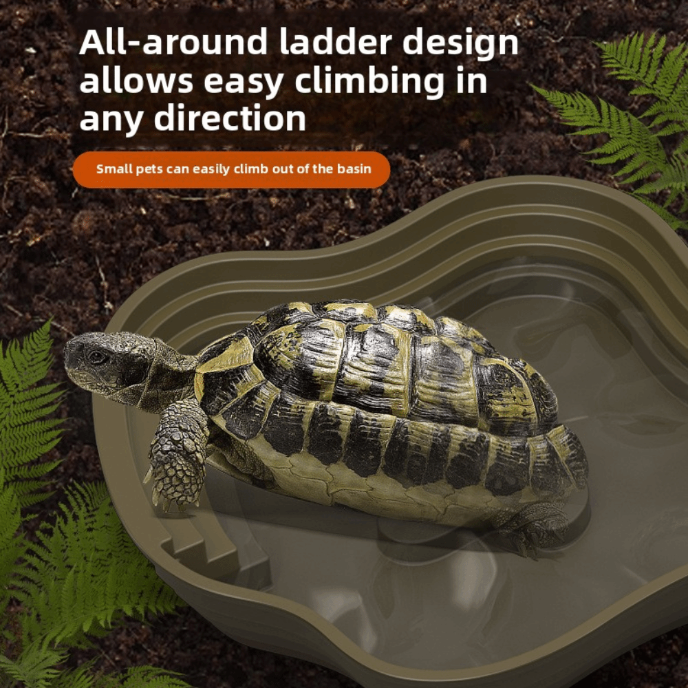 New Plastic Turtle Water Basin - Water Dish Reptile 评论和价格