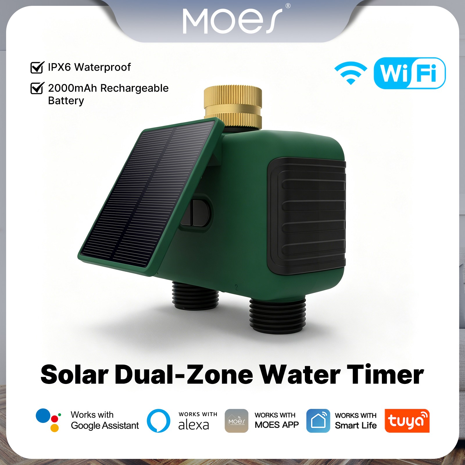 MOES Tuya WiFi Smart Solar Dua - Timer Dual Outlet 评论和价格