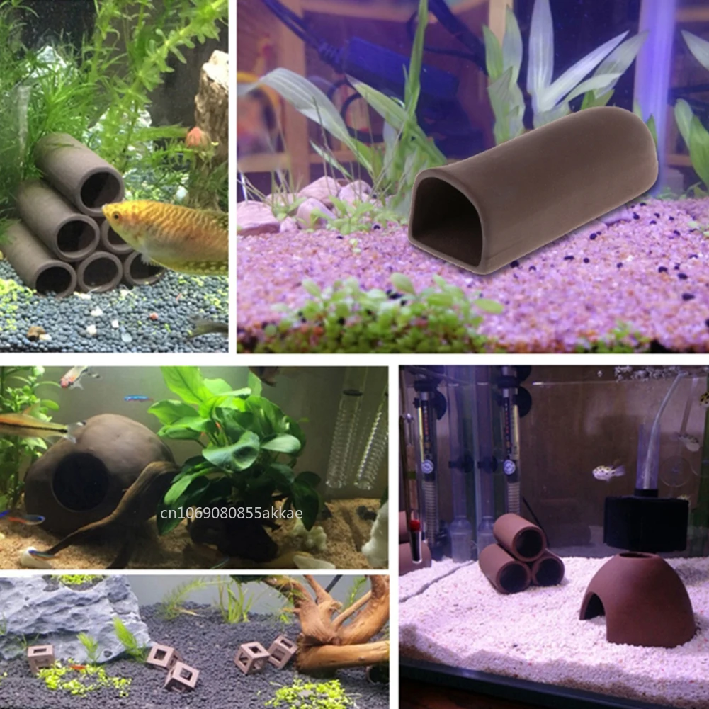 1pc Fish Tank Cave Aquarium Ac - Hide Cave Ceramic 评论和价格